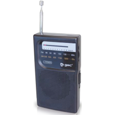 Radio vertical portatil 2xAA 118x28x70mm 2402596 GSC